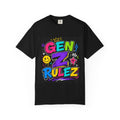 Gen Z Rulez T-Shirt | Neon Graffiti Retro Streetwear