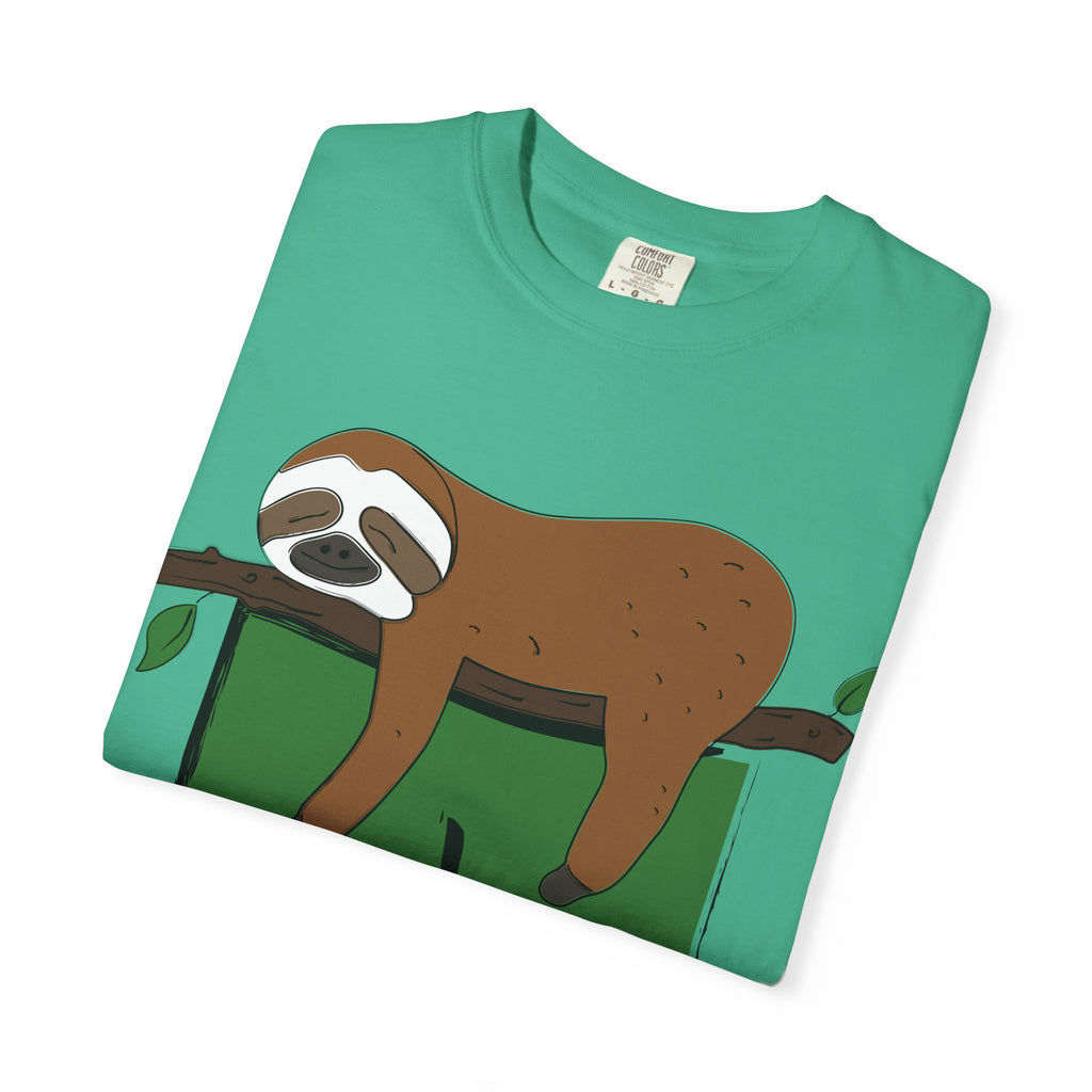 Sloth Pocket Tee — "Not Today" Lazy Sloth Graphic T-Shirt