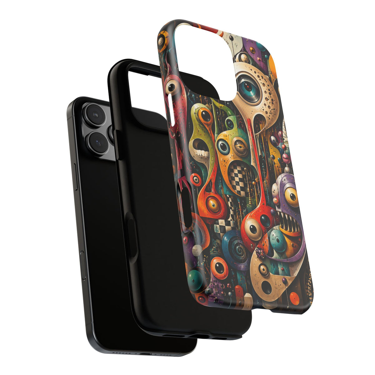 Surreal Monster Art Phone Case — Colorful Abstract Creature Design