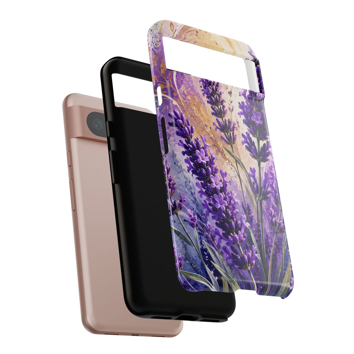 Lavender Bouquet Tough Phone Case — Protective Floral iPhone Case