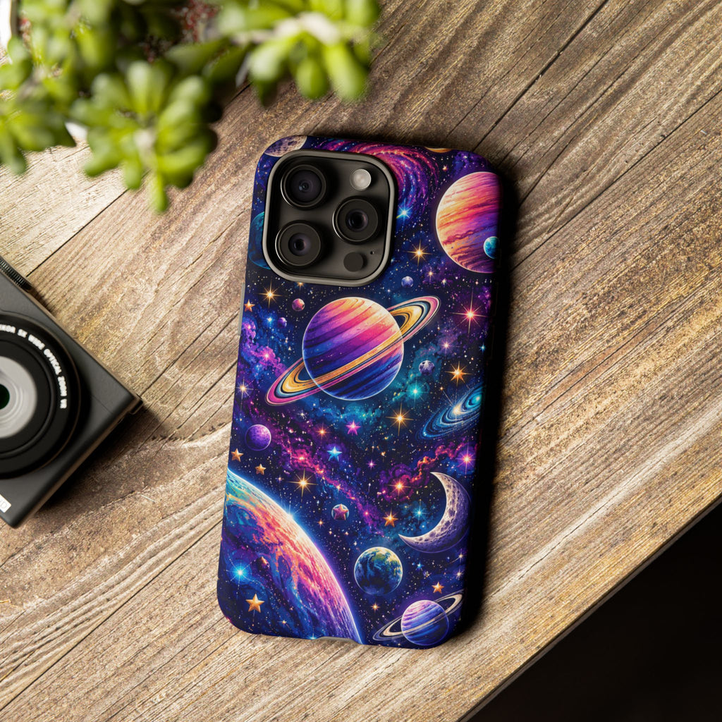 Colorful Galaxy Planets phone case | Tough Case