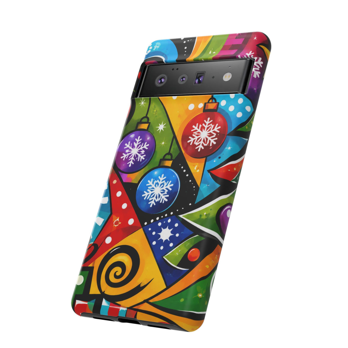 Holiday Ornament Phone Case — Colorful Festive Christmas Design