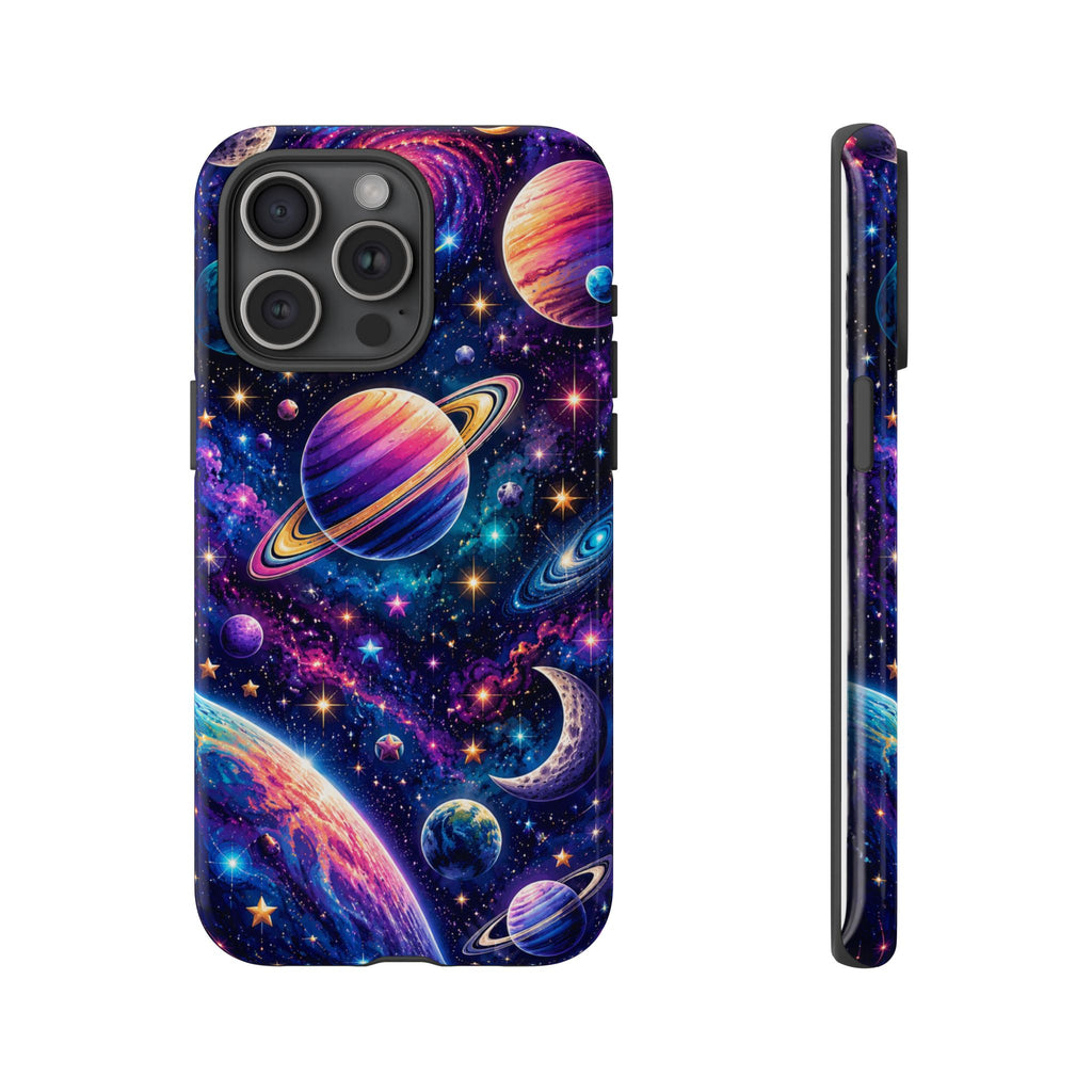 Colorful Galaxy Planets phone case | Tough Case