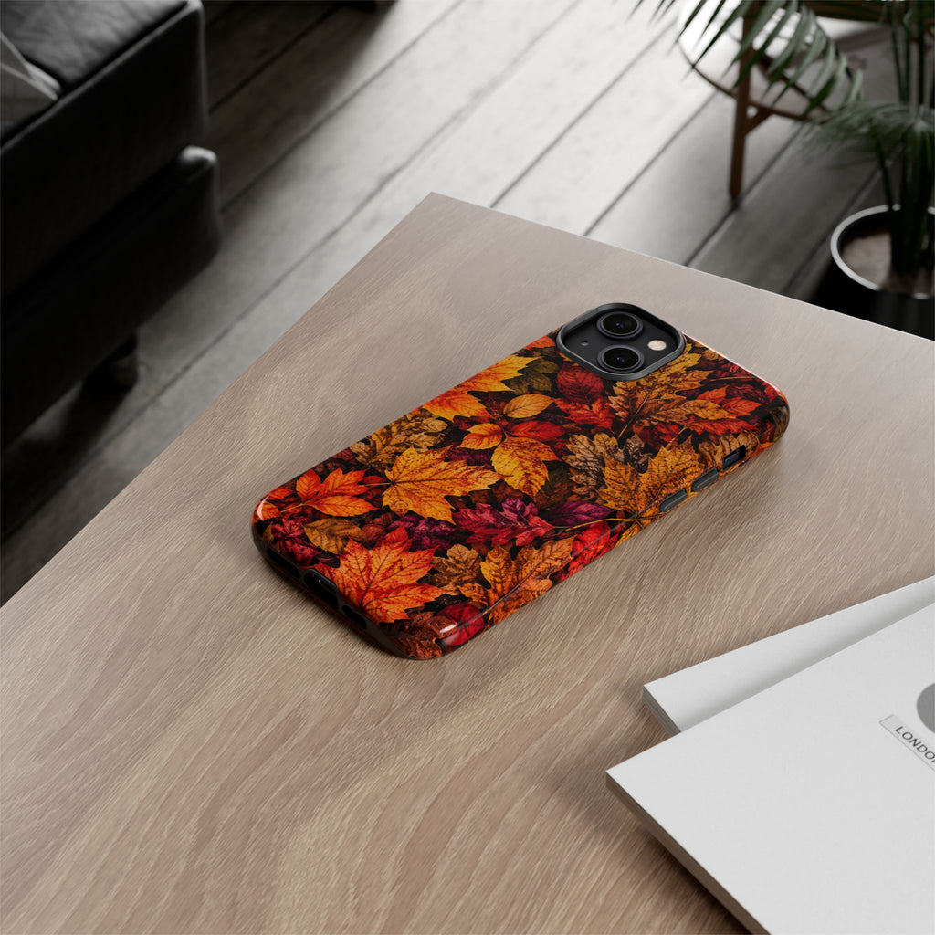 Autumn Leaves Tough Phone Case — Fall Foliage Protective Cover