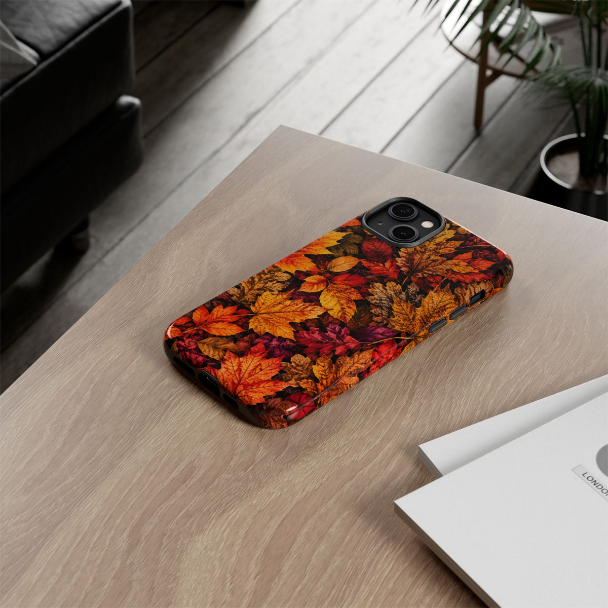 Autumn Leaves Tough Phone Case — Fall Foliage Protective Cover