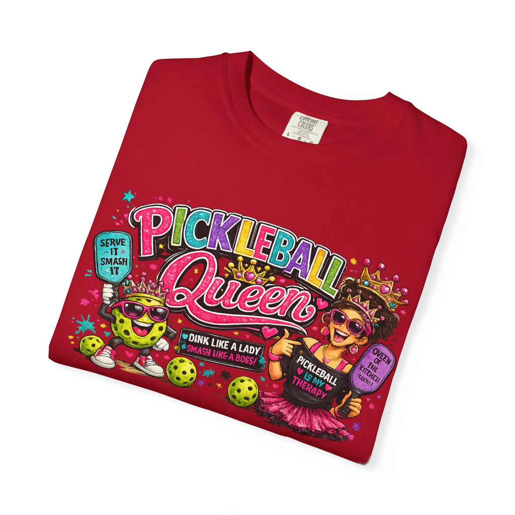 Pickleball Queen T-Shirt | Colorful Pickleball Graphic Tee