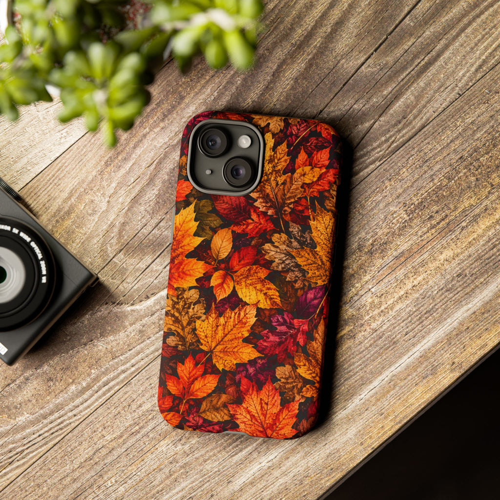 Autumn Leaves Tough Phone Case — Fall Foliage Protective Cover