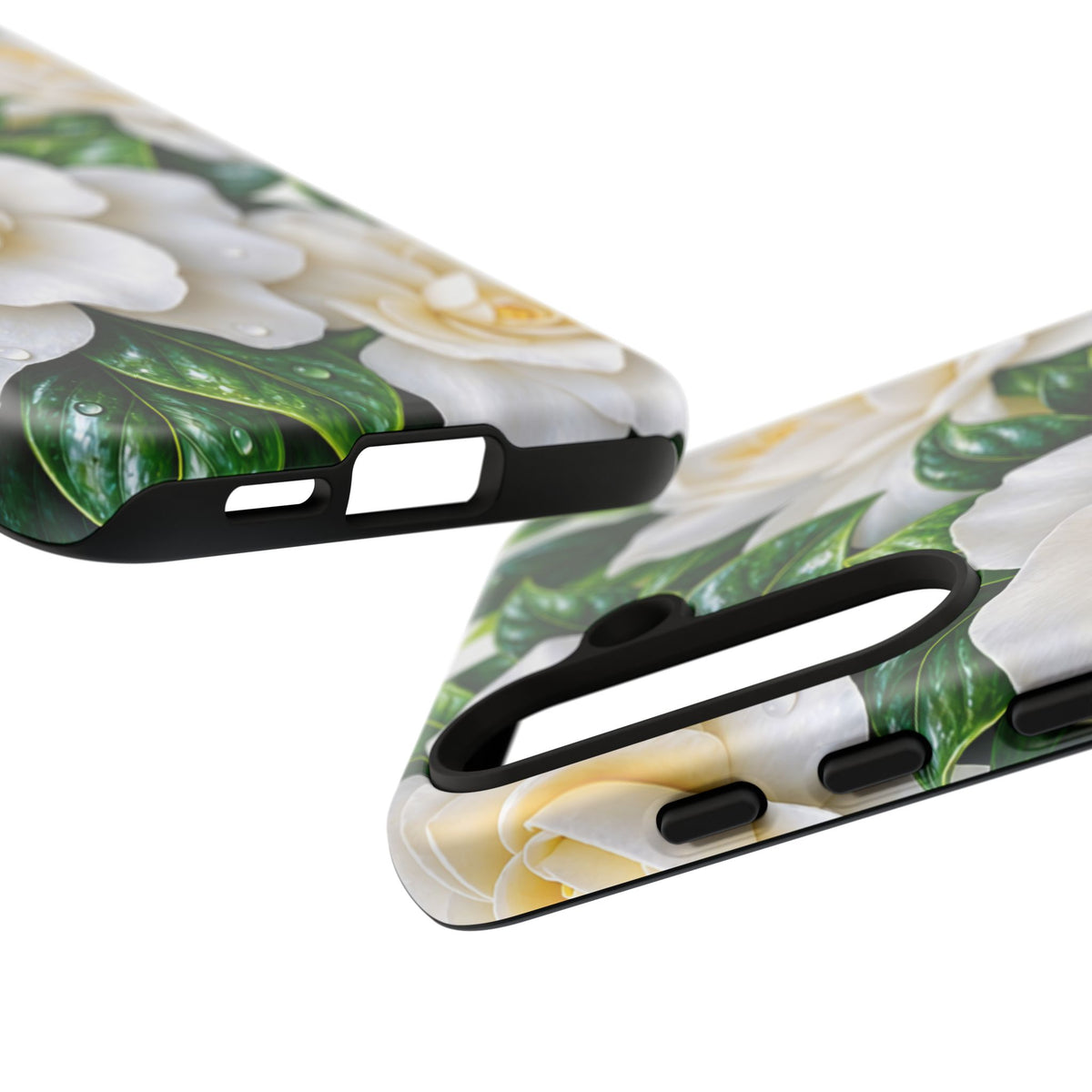 Floral Camellia Tough Case — White Gardenia Phone Cover
