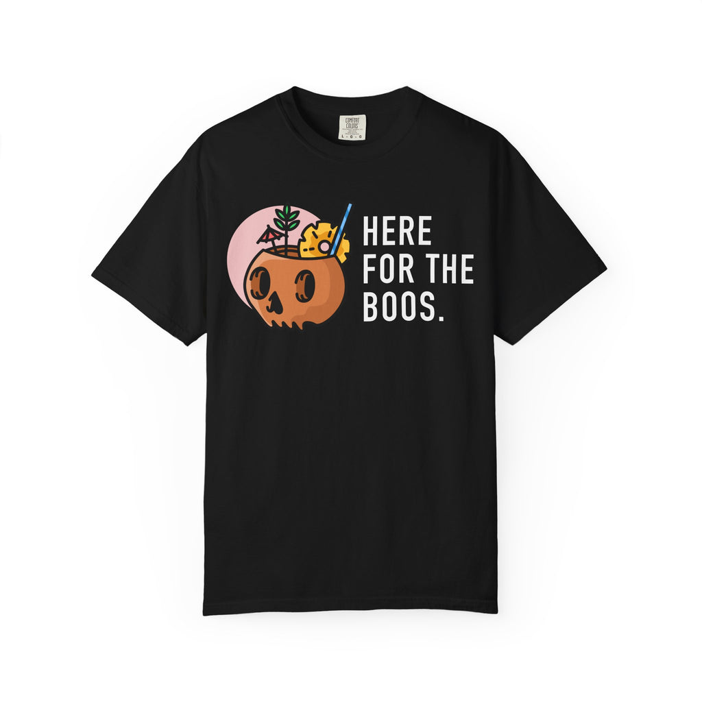 Halloween "Here For The Boos" T-Shirt — Pumpkin Cocktail Costume Tee
