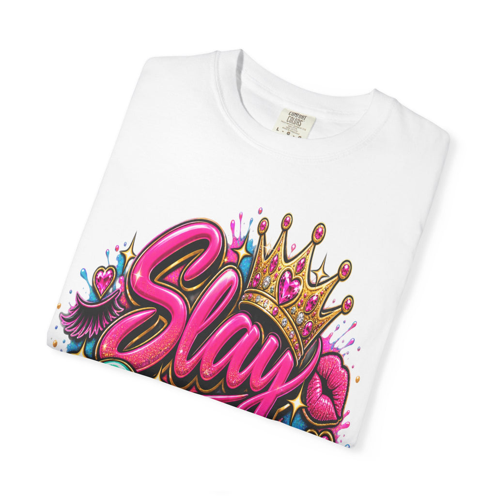 Slay Queen graphic T-Shirt | Crown graffiti style