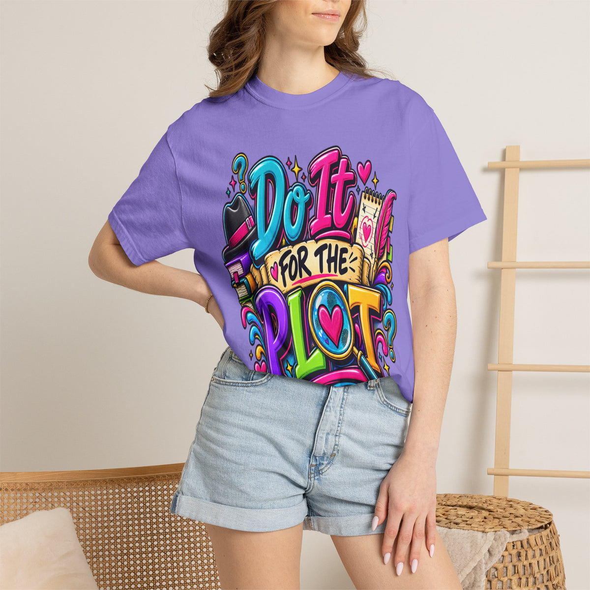 Do It For The Plot T-shirt | Book Lover Graphic Tee