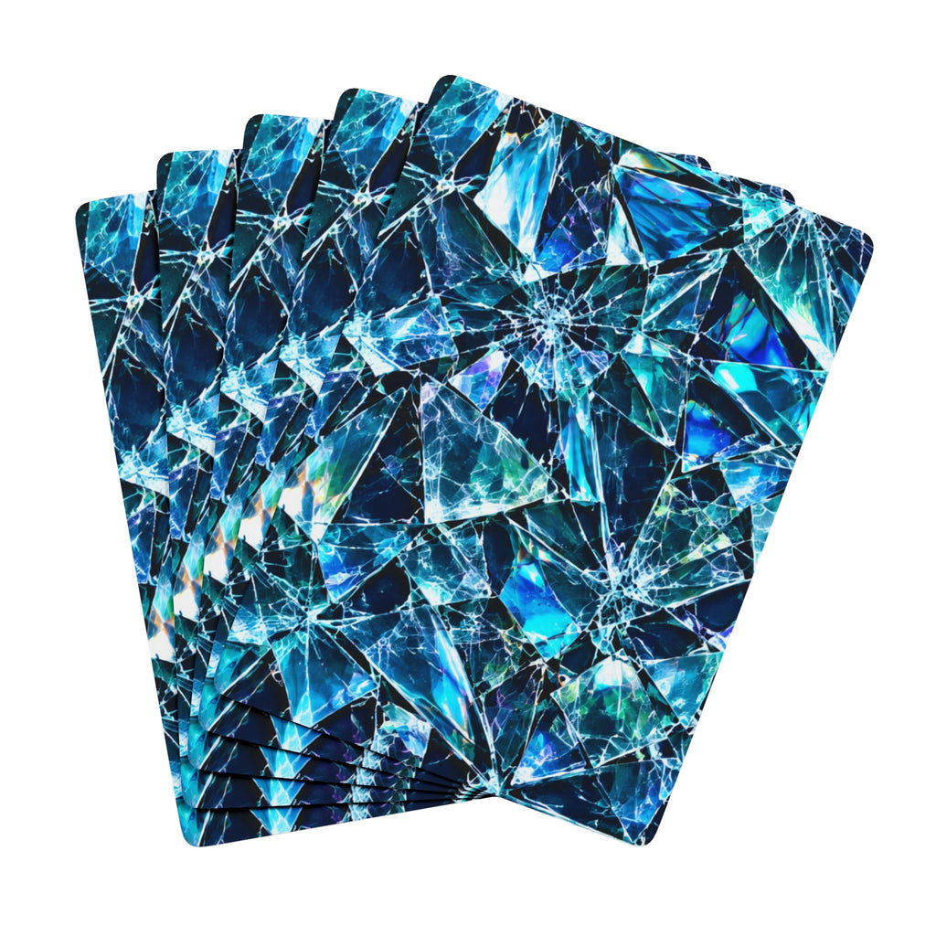 Blue Crystal Poker Playing Cards — Luxury Casino-Style Deck