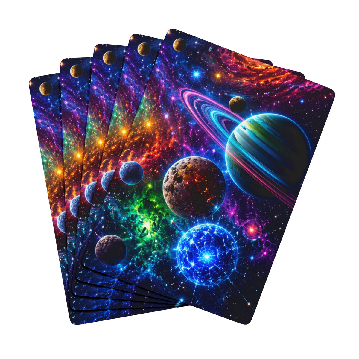 Cosmic Galaxy Poker Playing Cards — Space-Themed Standard Deck for Gamers & Collectors