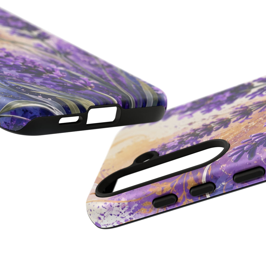 Lavender Bouquet Tough Phone Case — Protective Floral iPhone Case