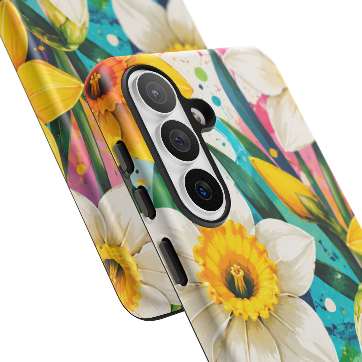 Daffodil Floral Phone Case — Bright Spring Garden Protective Cover