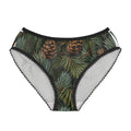 Pinecone Holiday Briefs — Women’s Pine Needle Patterned Panties
