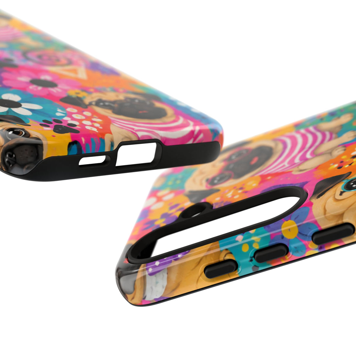 Pug Pop Art Phone Case — Colorful Pug Pattern Tough Case