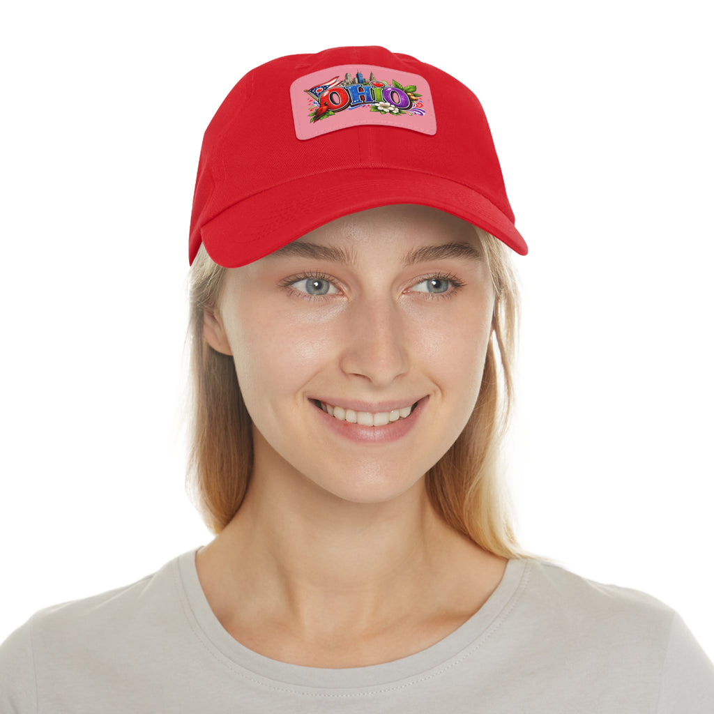 Ohio Patch Dad Hat | Leather Rectangle State Patch
