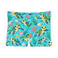 Cute Sea Turtle Pattern Women's Shorts | Ocean Turtle Swimwear Beachwear