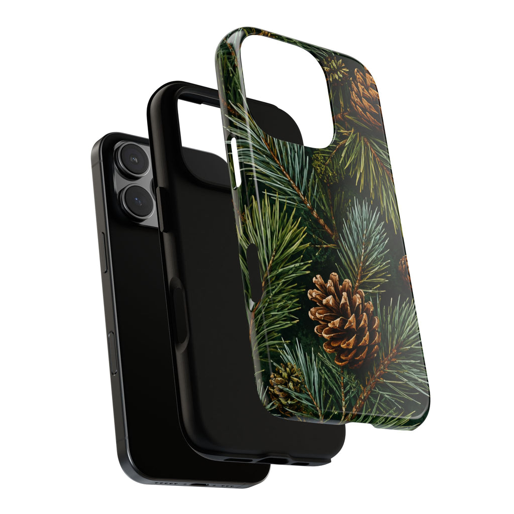 Pinecone Pines Phone Case — Festive Evergreen iPhone Cover