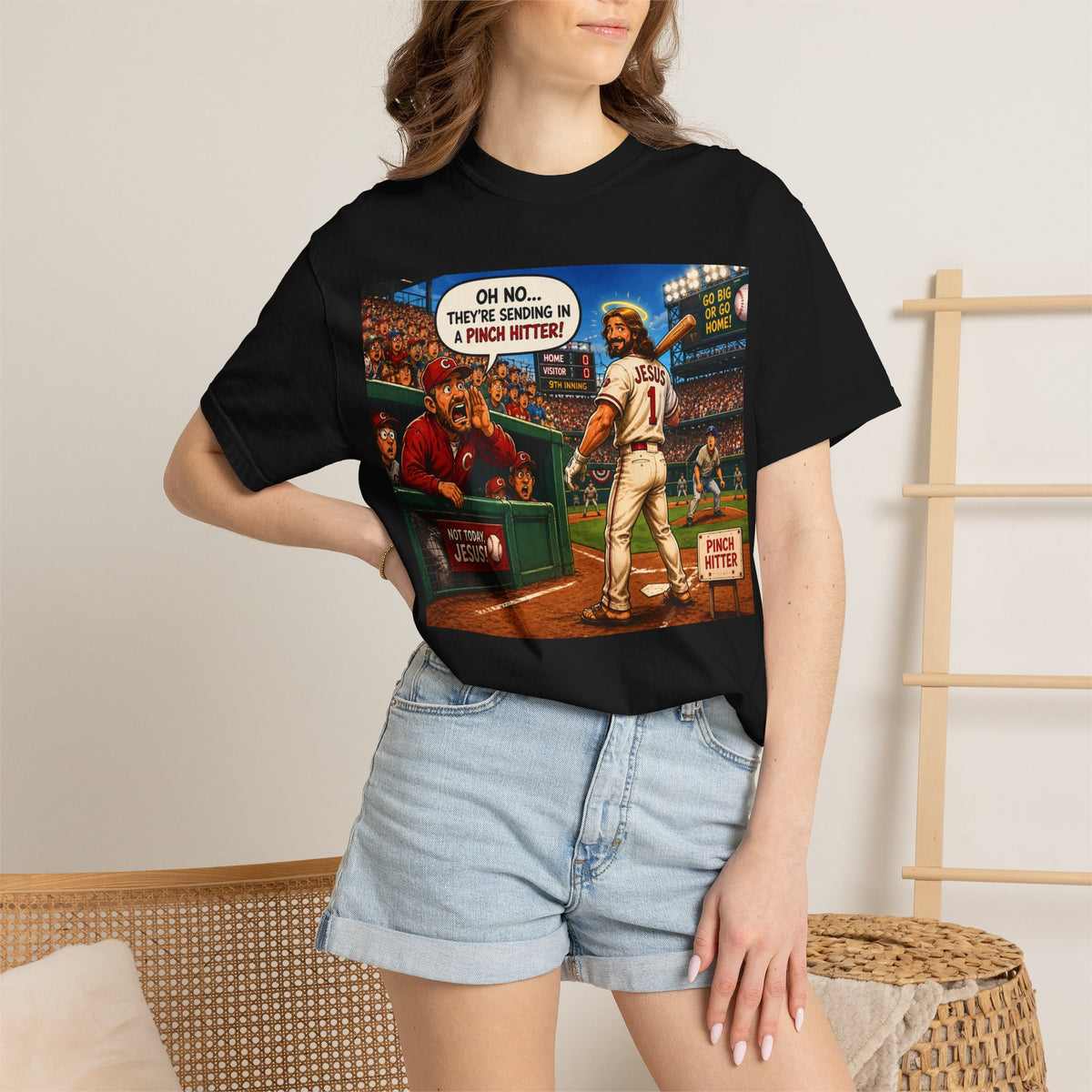 Pinch Hitter Baseball Comic Tee | T-Shirt