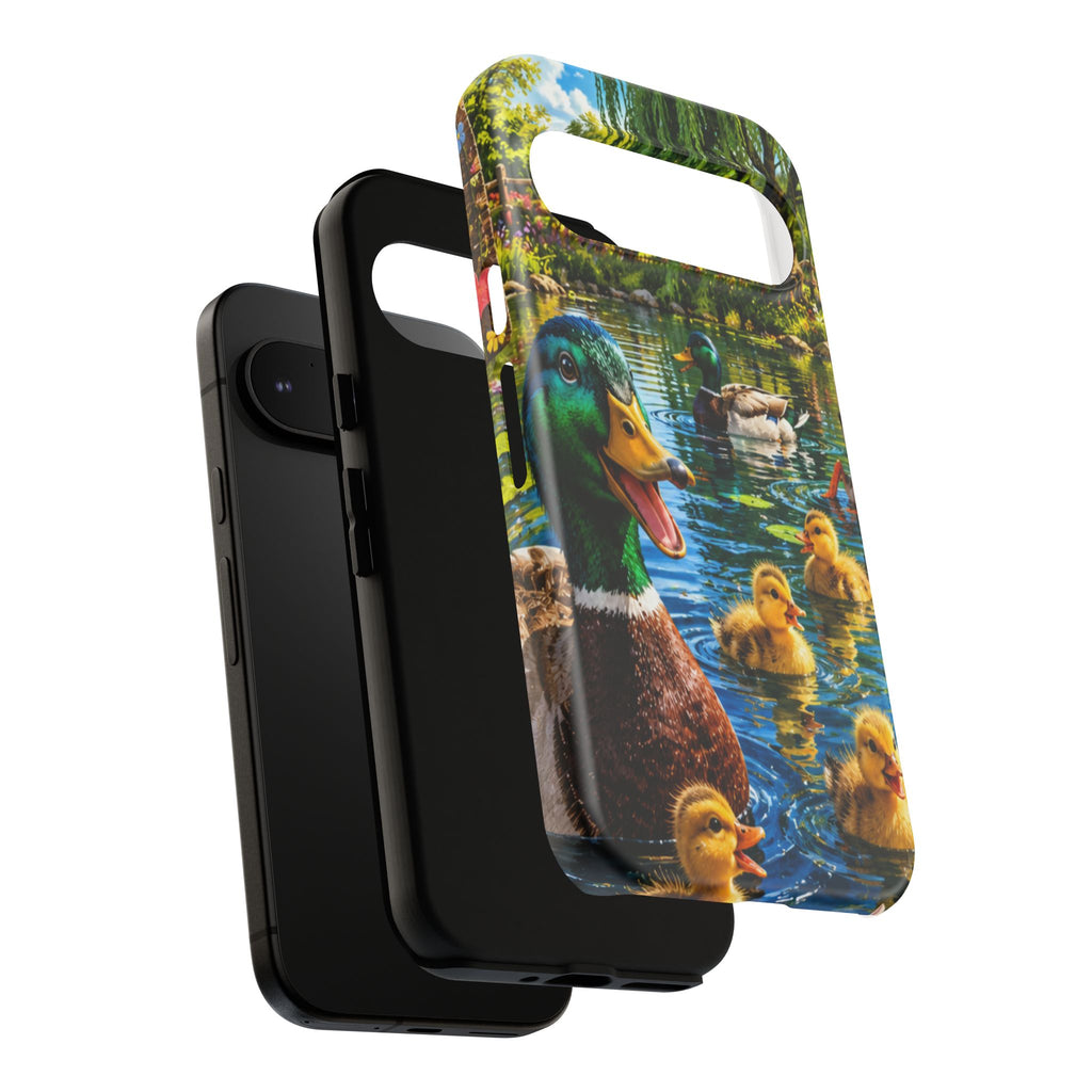 Duck Family Phone Case — Cute Mallard & Ducklings Protective Tough Case