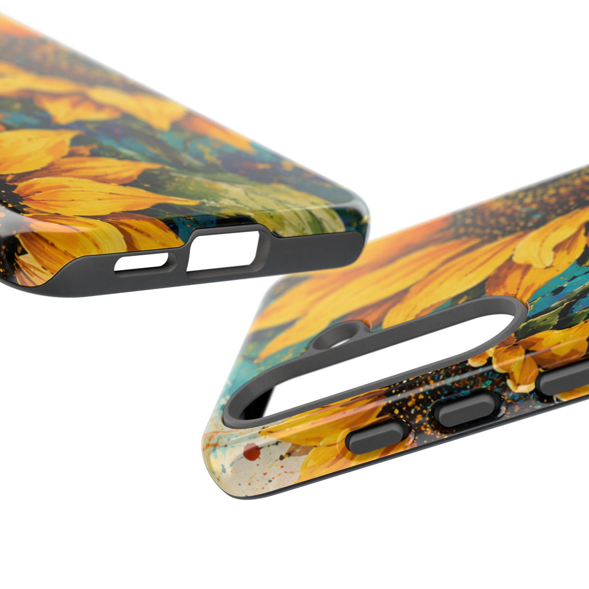 Sunflower Art Phone Case — Vibrant Yellow Floral Tough Case