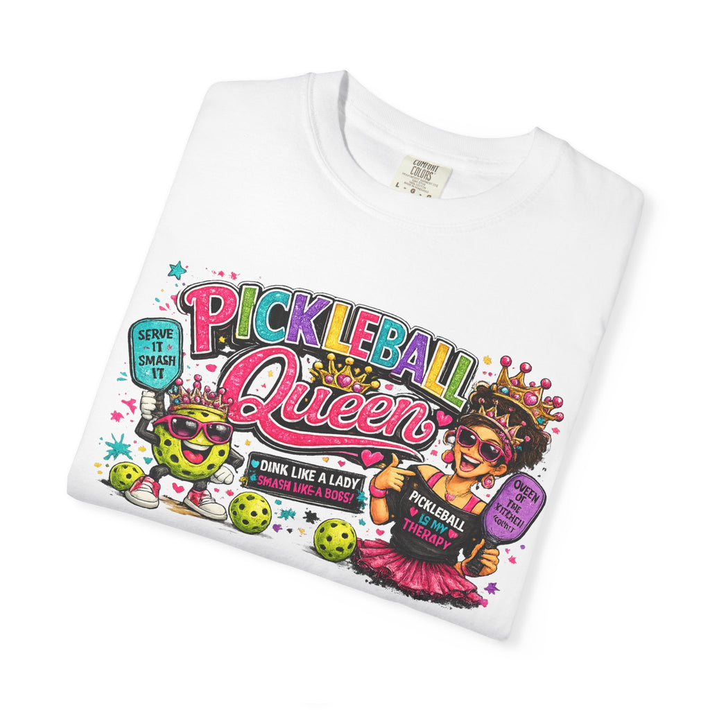 Pickleball Queen T-Shirt | Colorful Pickleball Graphic Tee