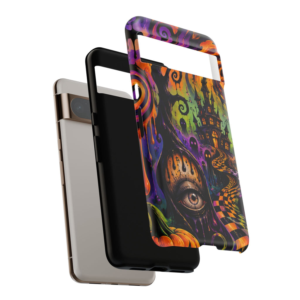 Phone Case — Psychedelic Haunted House Halloween Design