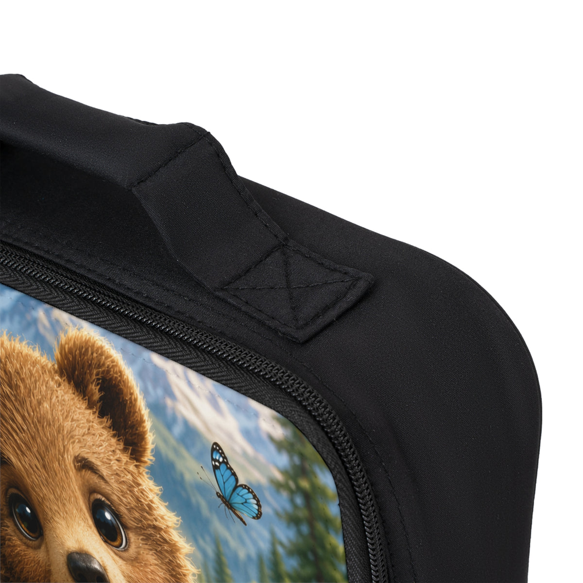 Cute Bear Lunch Bag – Insulated Kids' Lunchbox with Forest Wildlife Design