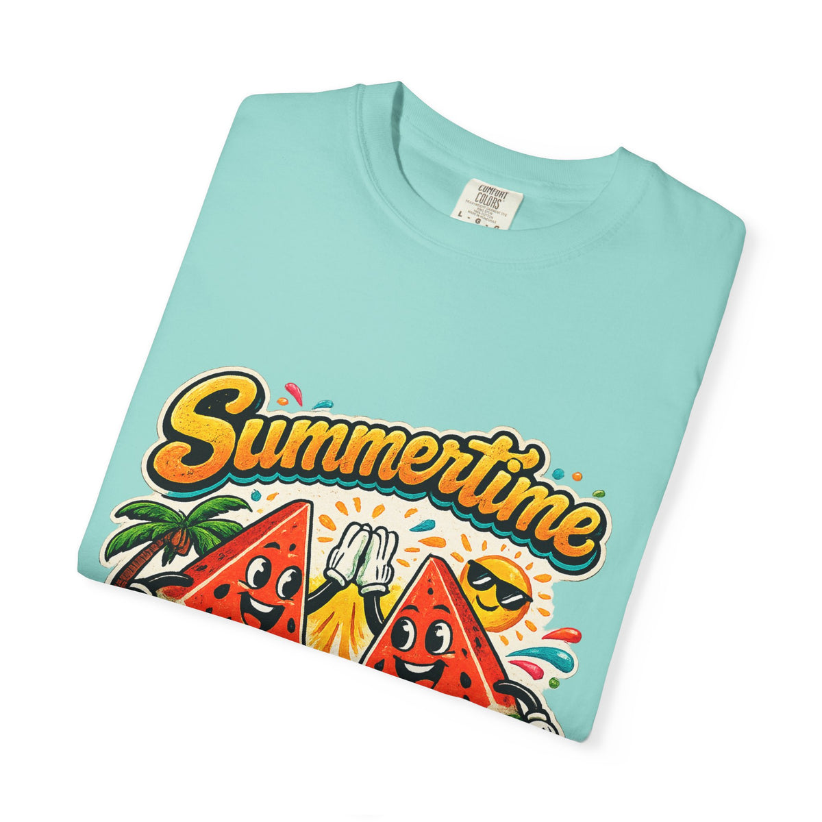 Summertime Fun Time Watermelon Graphic T-Shirt