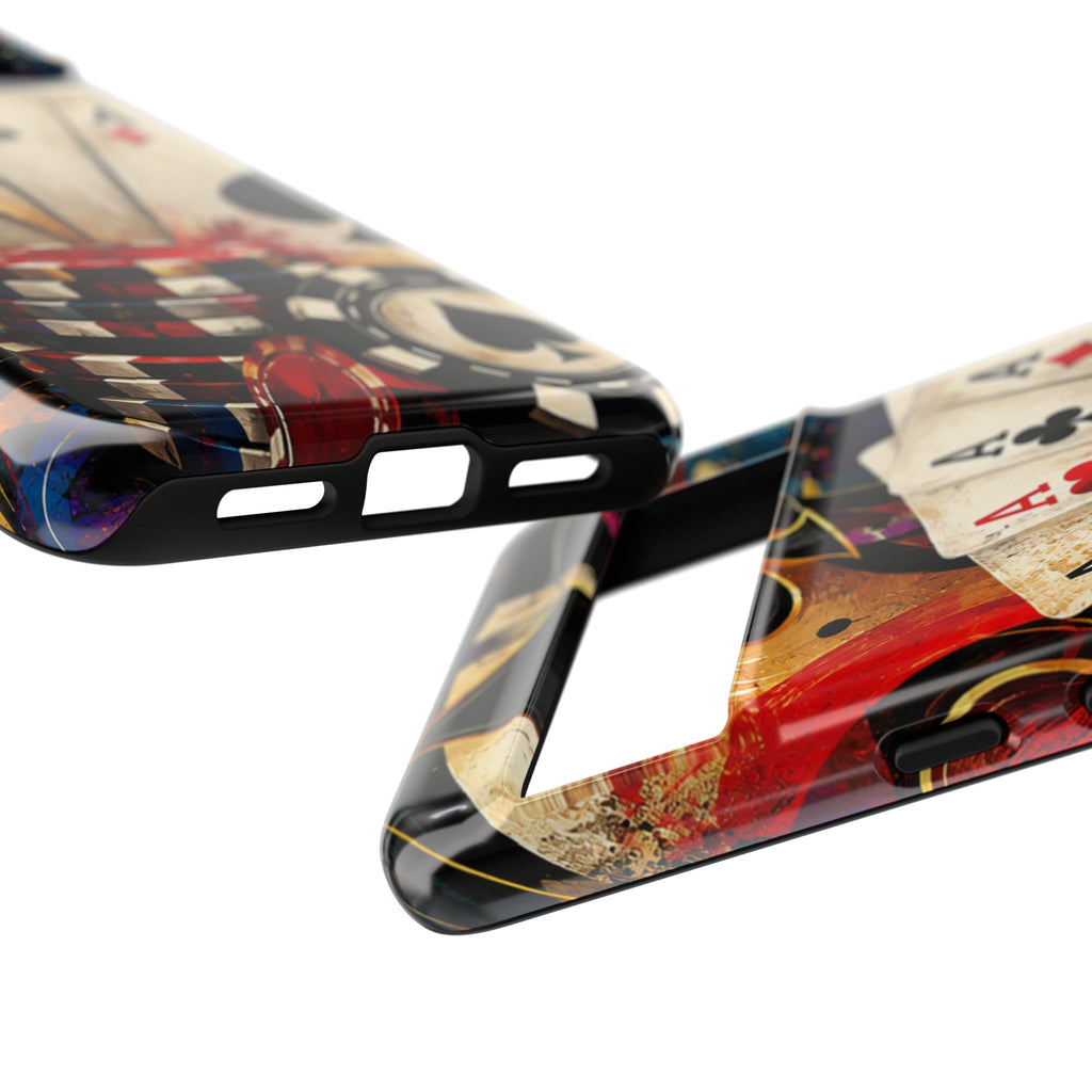 Casino Poker Ace Phone Case — Vintage Playing Cards & Chips Protective Cover