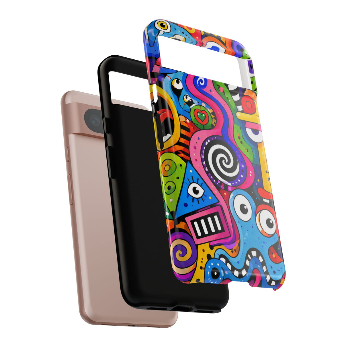 Colorful Abstract Doodle Tough Phone Case