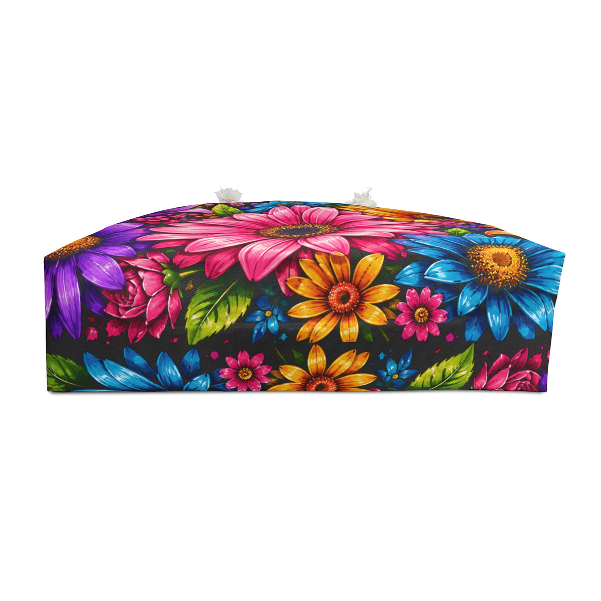 Bright Floral Weekender Bag – Colorful Daisy & Sunflower Travel Tote