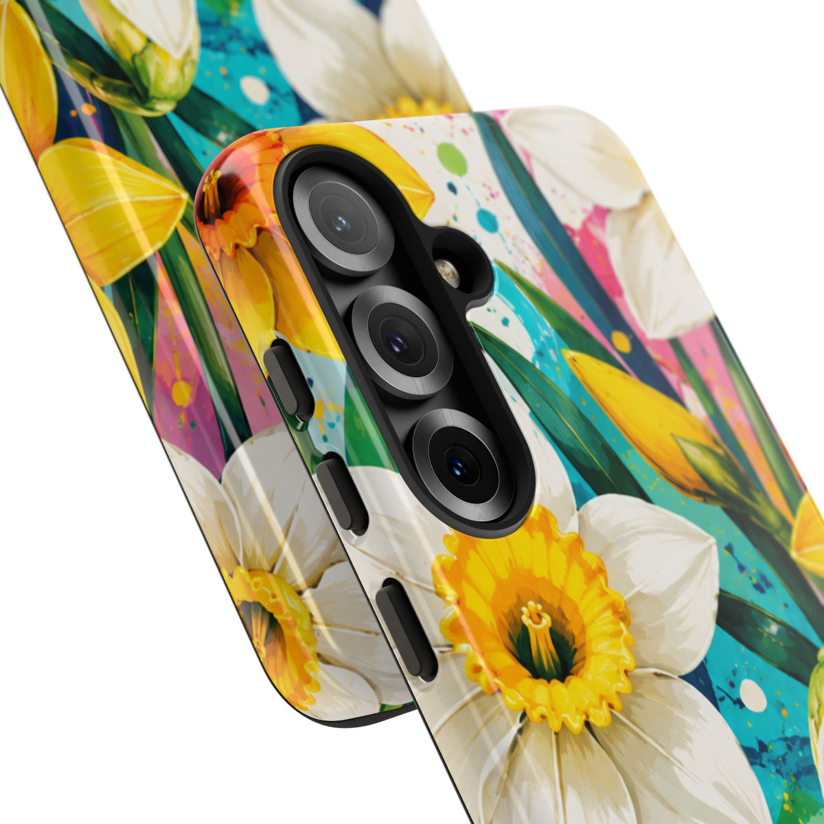 Daffodil Floral Phone Case — Bright Spring Garden Protective Cover
