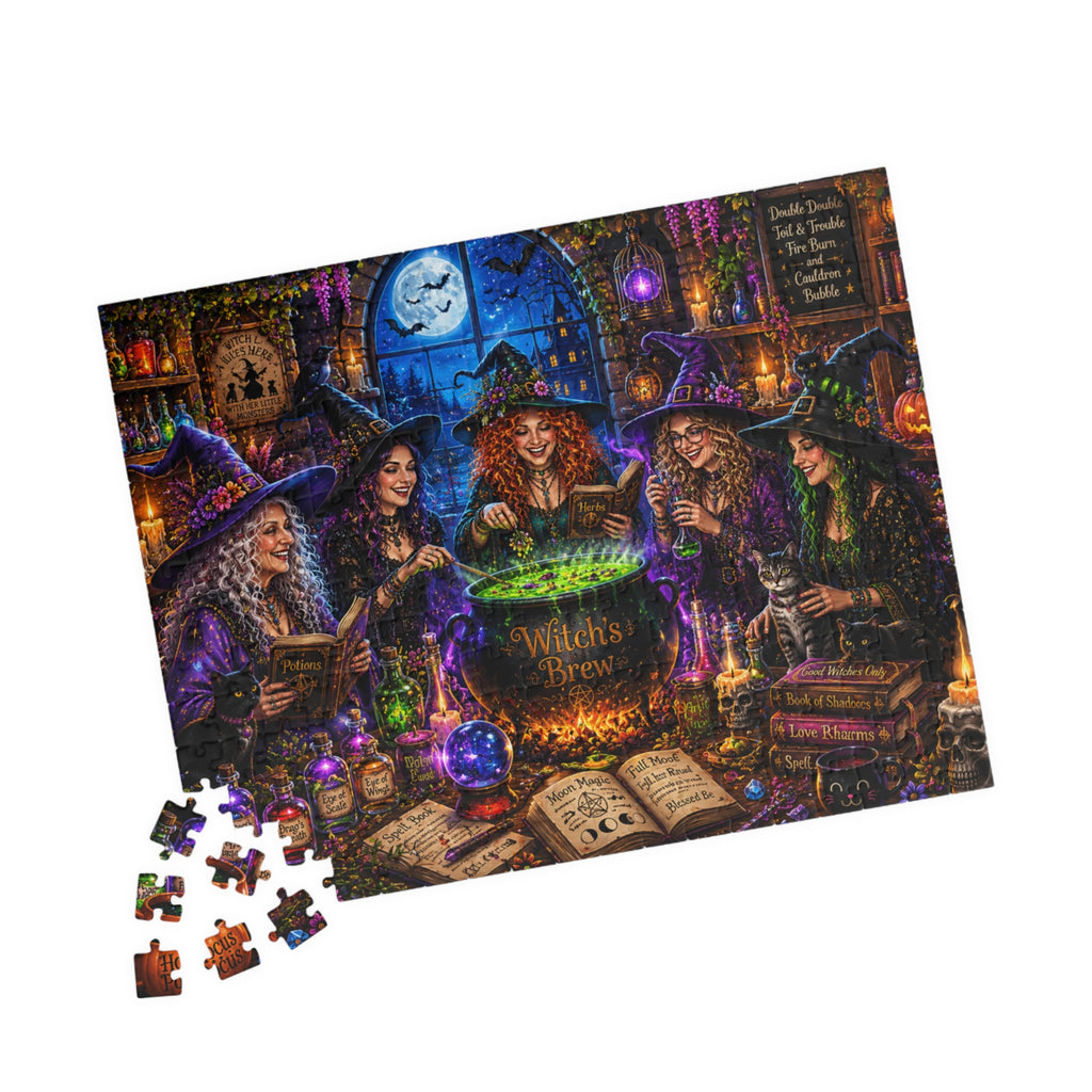 Witches Brew Scene Puzzle | 520 Piece Halloween Jigsaw