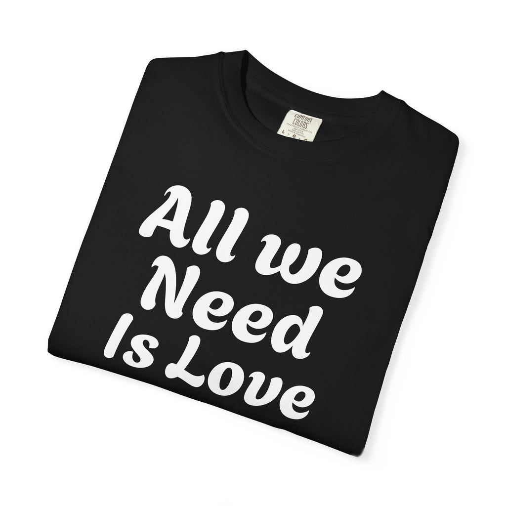 All We Need Is Love & Beer T-Shirt | Retro Script Beer Tee