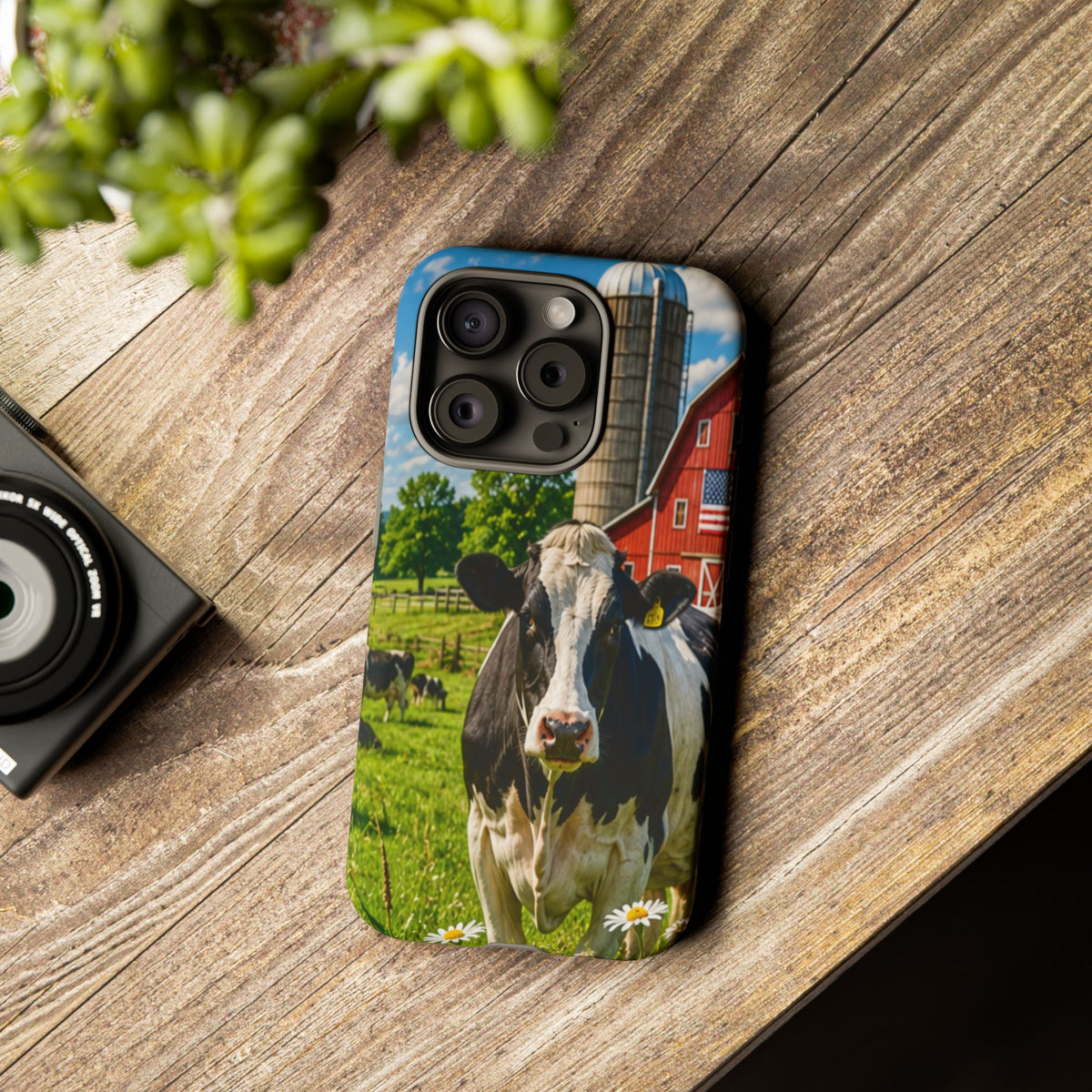 Cow Farm Phone Case — Rustic Barnyard iPhone Cover