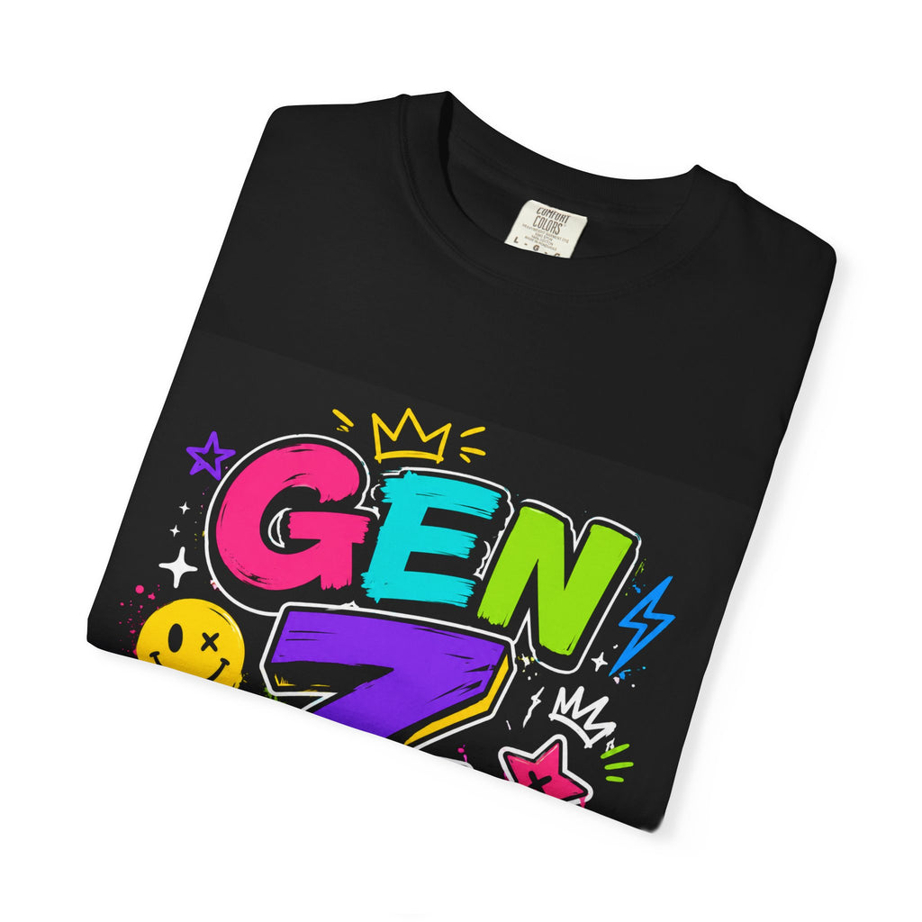 Gen Z Rulez T-Shirt | Neon Graffiti Retro Streetwear
