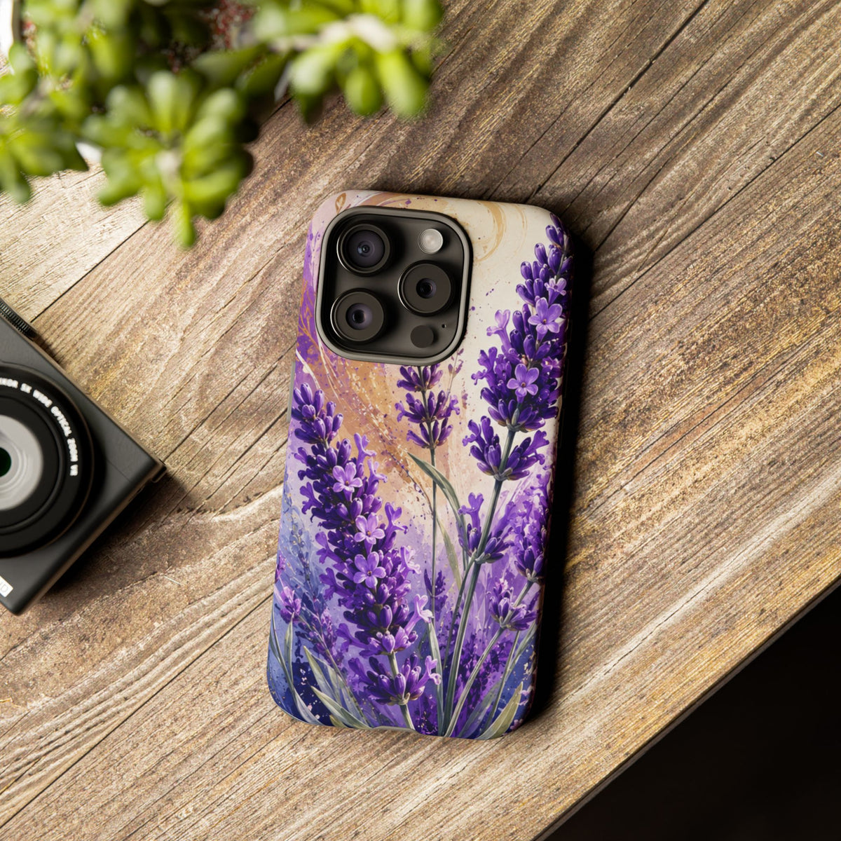 Lavender Bouquet Tough Phone Case — Protective Floral iPhone Case