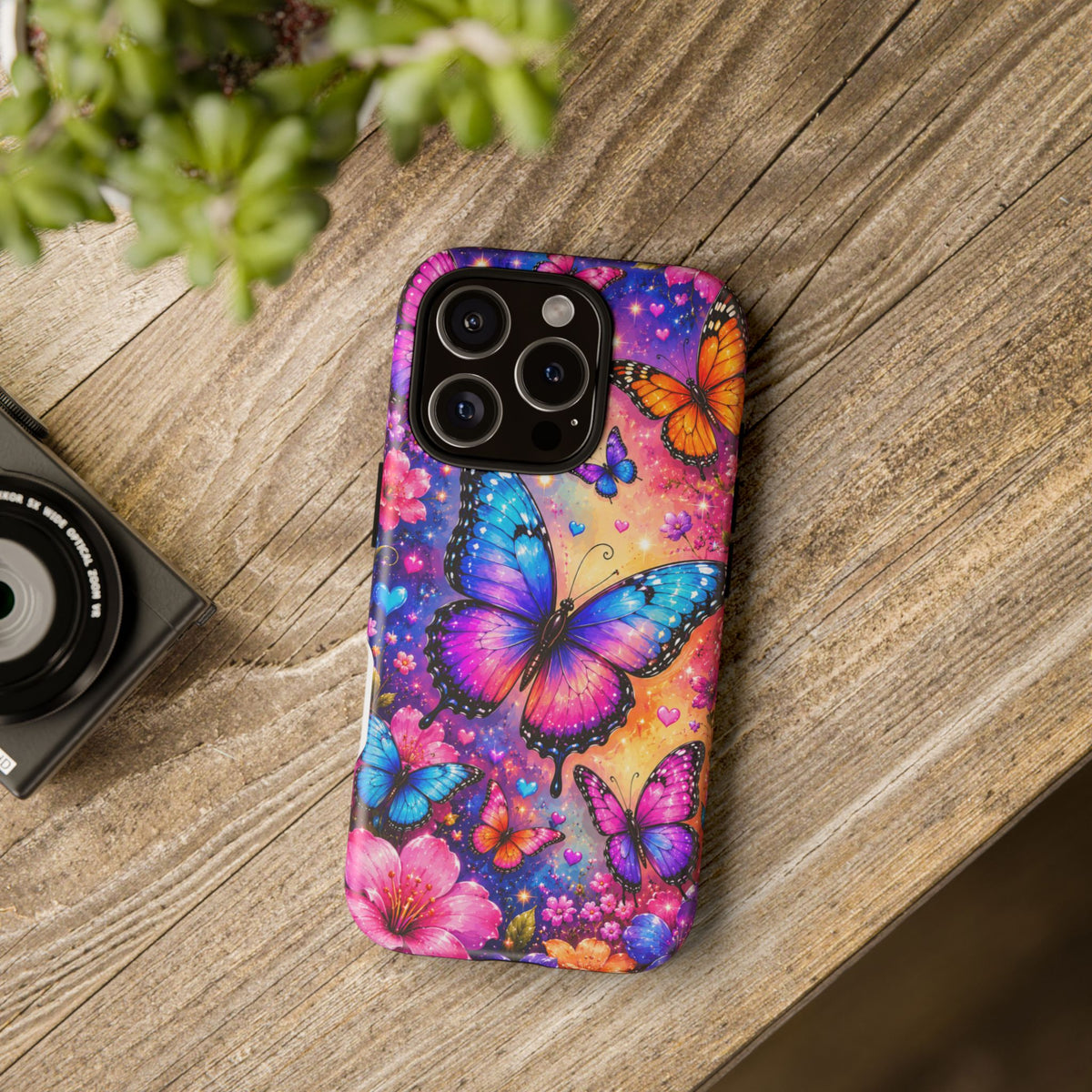 Colorful Butterfly Pattern Phone Case | Tough Cases