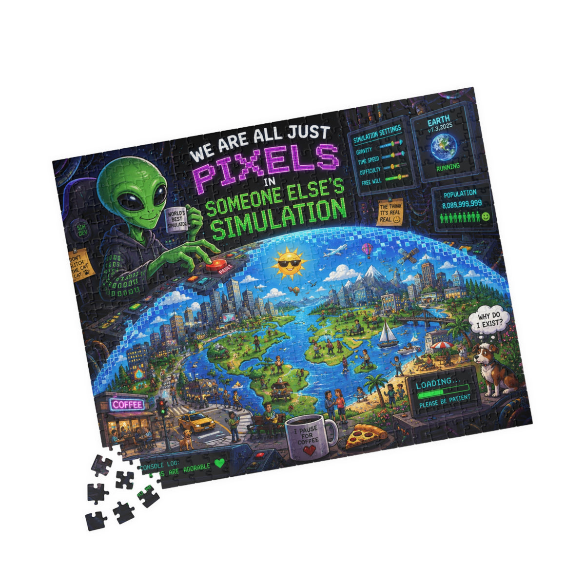 We Are All Just Pixels in Someone Else's Simulation Puzzle