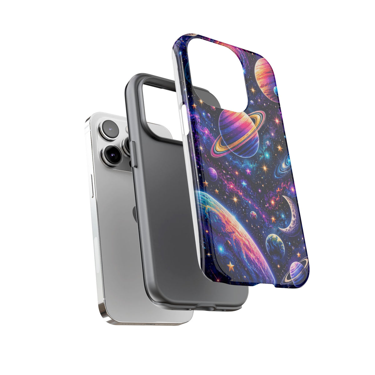 Colorful Galaxy Planets phone case | Tough Case
