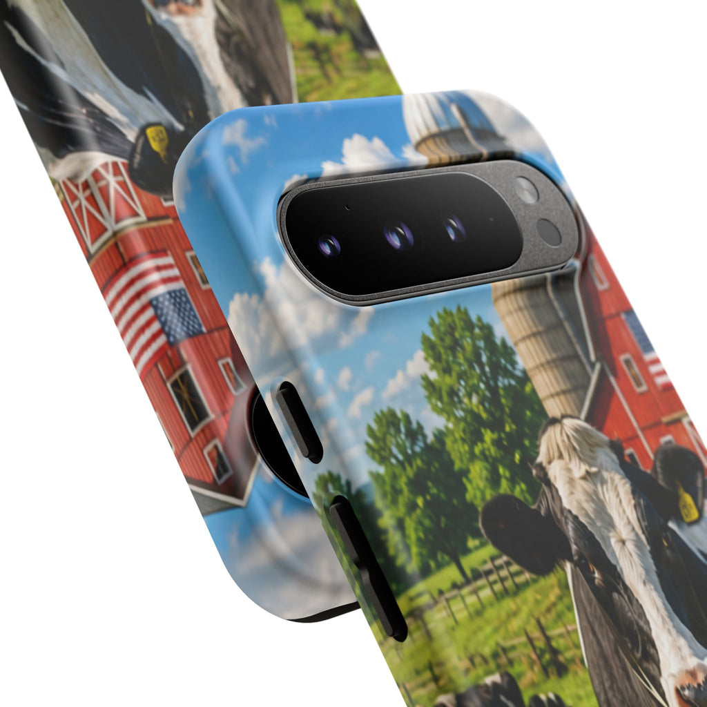 Cow Farm Phone Case — Rustic Barnyard iPhone Cover
