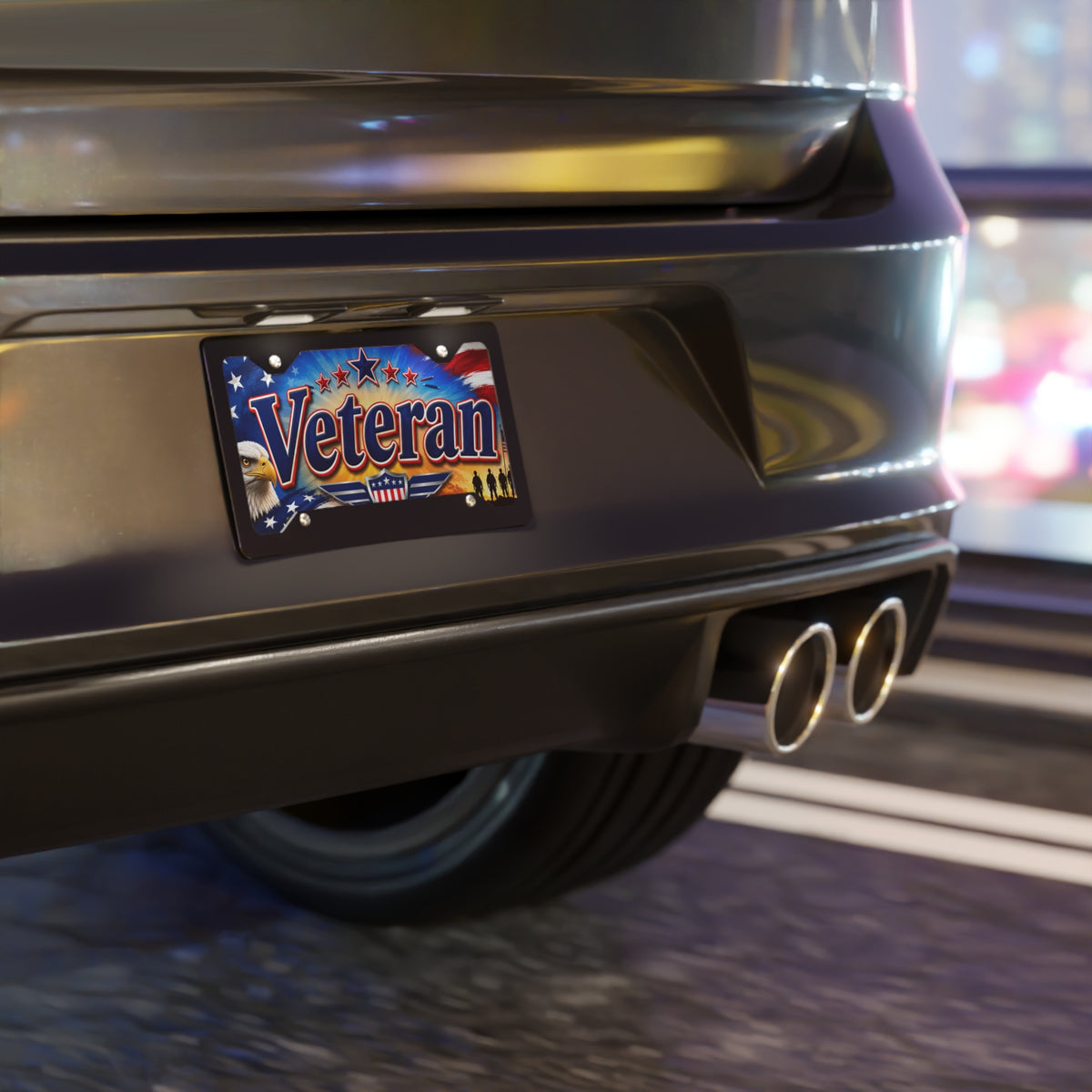 Veteran American Flag License Plate | Vanity Plate