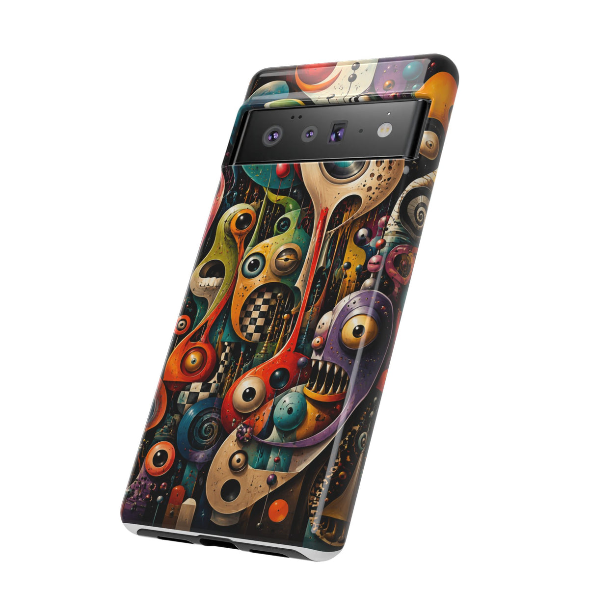 Surreal Monster Art Phone Case — Colorful Abstract Creature Design