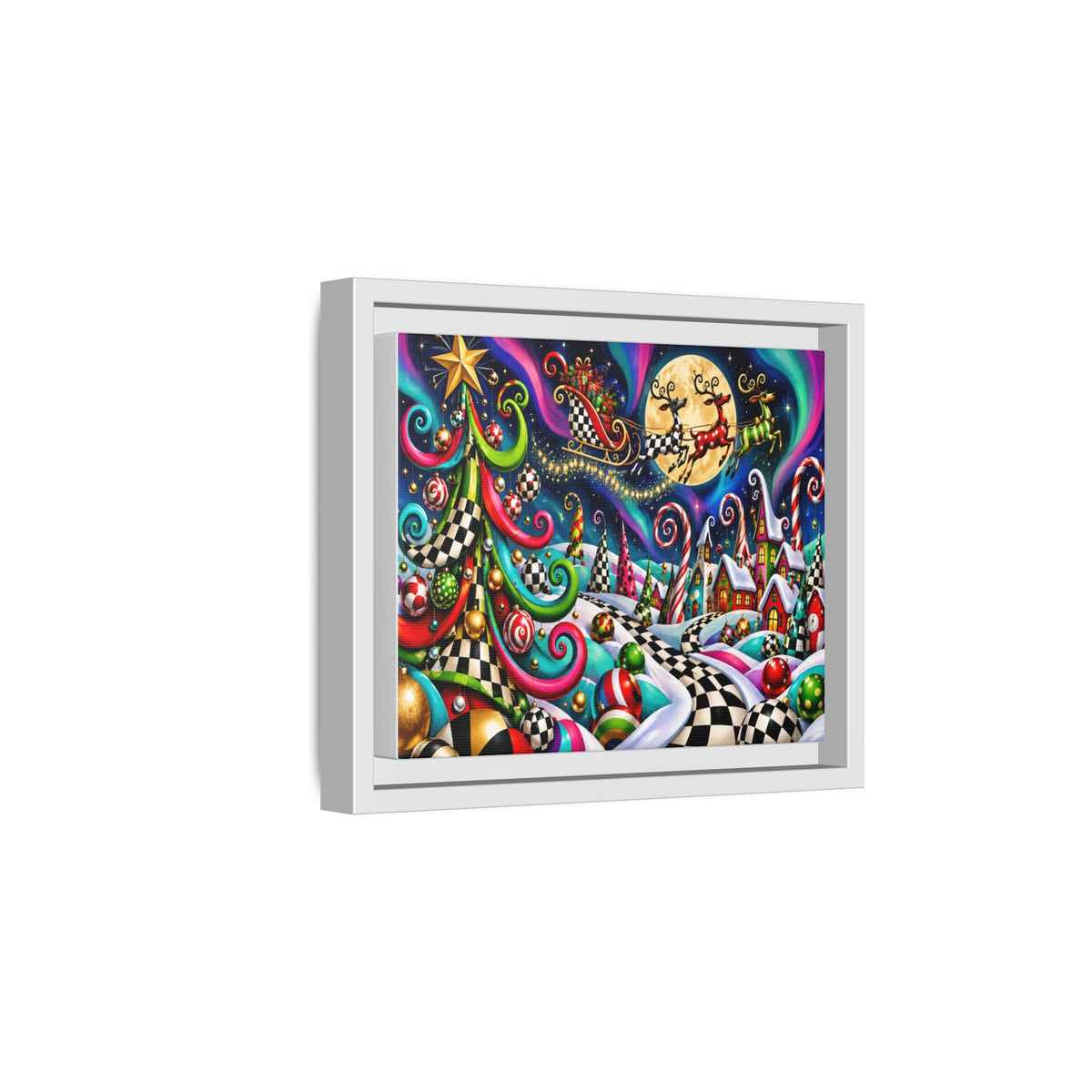 Whimsical Christmas Night Canvas