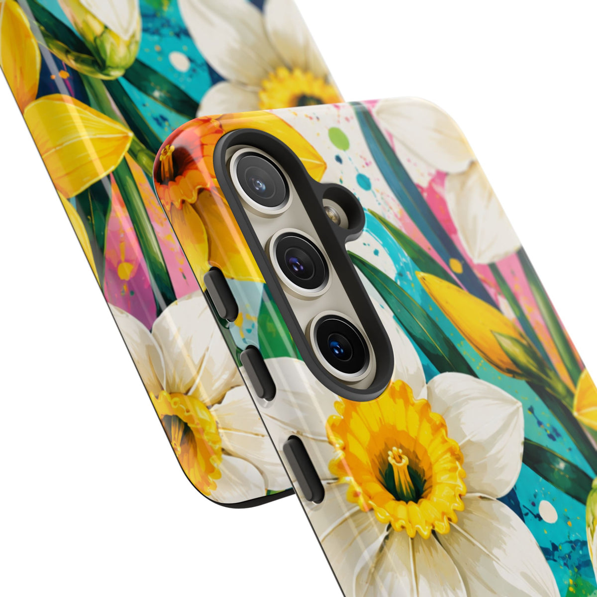 Daffodil Floral Phone Case — Bright Spring Garden Protective Cover