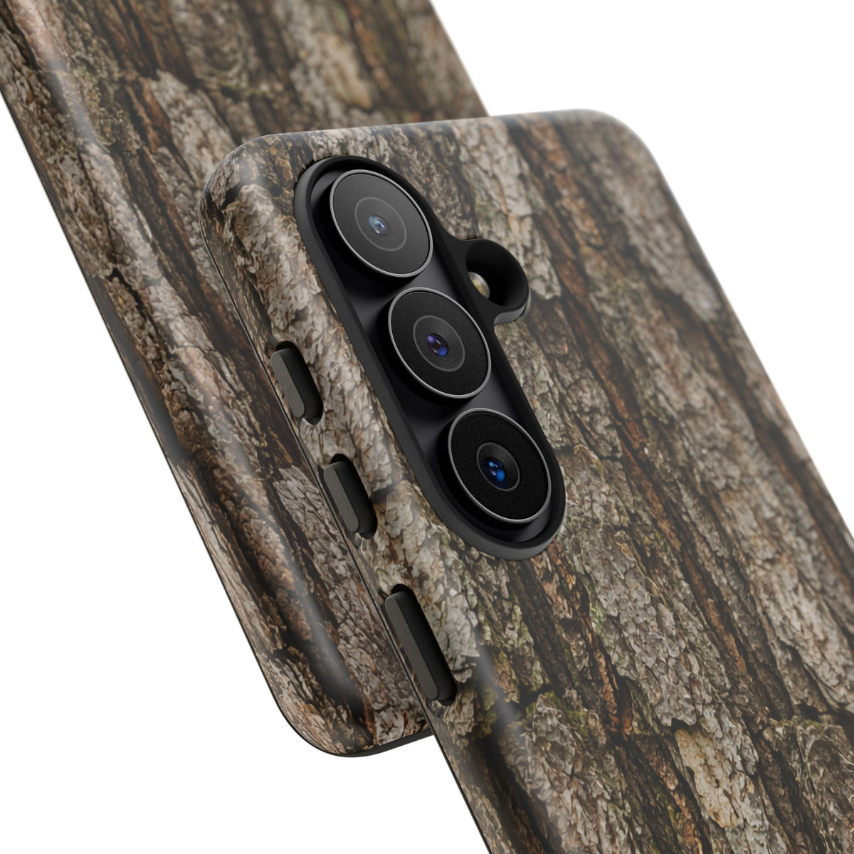 Bark Texture Phone Case - Rugged Woodland Camouflage for Nature Lovers
