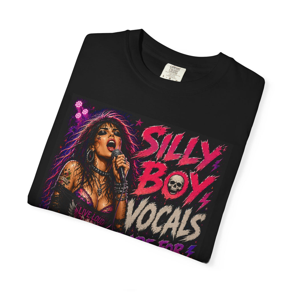 Silly Boy Vocals Are For Girls T-shirt | Rock Singer Graphic Tee